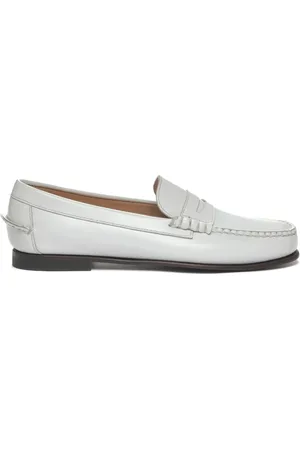 SEBAGO Schoenen, Dames, Wit, 38 1/2 EU, Leer, Beefroll Penny Loafers