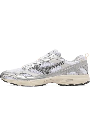 Mizuno Schoenen, Heren, Veelkleurig, 41 EU, Witte Sneakers met Iron Gate Detailing