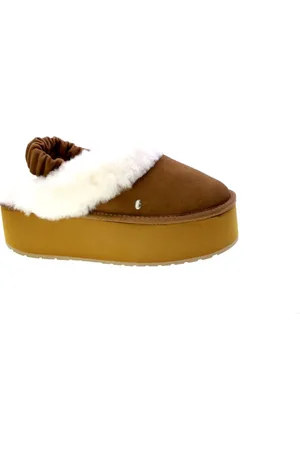 Emu Schoenen, Dames, Bruin, 37 EU, Suède, Suède Plateau Sandalen