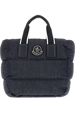 Moncler Tassen, Dames, Blauw, ONE Size, Leer, Stijlvolle Schoudertas