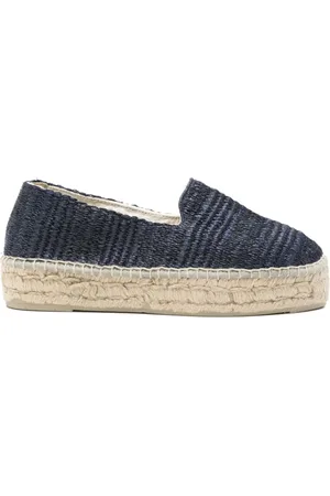 MANEBI Schoenen, Dames, Blauw, 36 EU, Blauwe Platte Schoenen