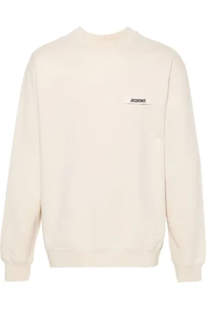 Jacquemus Sweatshirts & Hoodies, Heren, , S, Katoen, Jersey Sweatshirt met Logo