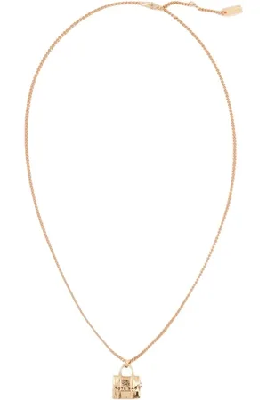 Marc Jacobs Accessoires, Dames, Roze, ONE Size, Roségouden Tote Bag Ketting Messing