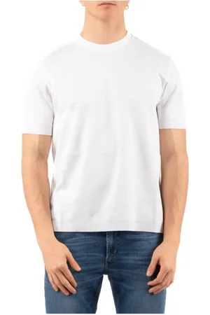 HERNO Tops, Heren, Wit, S, Stijlvolle Gebreide Top