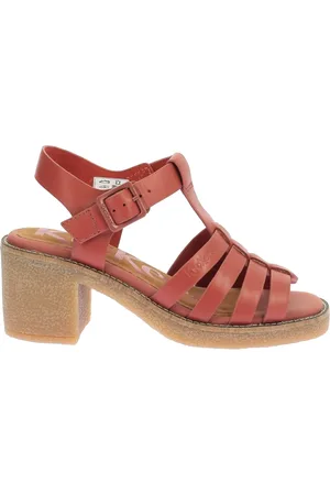 Kickers Schoenen, Dames, Rood, 37 EU, Leer, Comfort Sandalen Kick Volyne