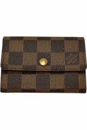 LOUIS VUITTON Pre-owned, Dames, Bruin, ONE Size, Pre-owned Canvas wallets