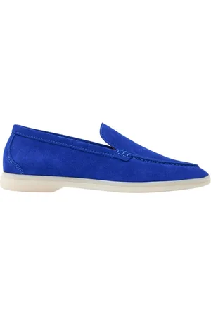 Scarosso Schoenen, Dames, Blauw, 37 EU, Suède, Ludovica Loafers