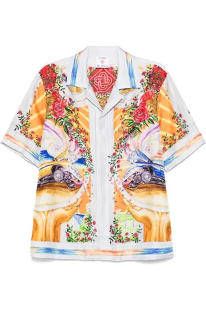 Casablanca Overhemden, Heren, Veelkleurig, L, Zen Grijs Button-Up Shirt