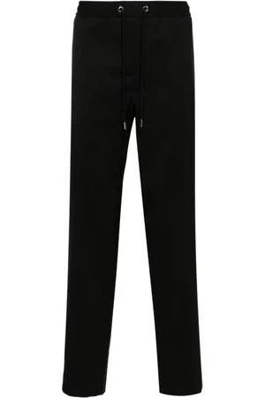 Moncler Broeken, Heren, Zwart, L, Wol, Slim-fit Joggingbroek