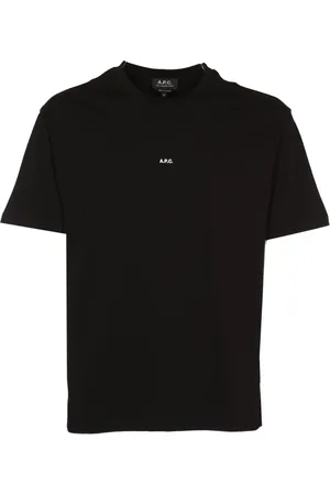 A.P.C. Tops, Heren, Zwart, M, Katoen, T-shirt Kyle