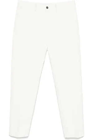 Nine In The Morning Broeken, Heren, Wit, W36, Witte Broek met Voorknoopsluiting
