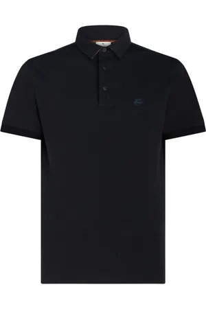 Etro Tops, Heren, Blauw, L, Katoen, Polo Shirt