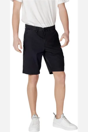 Napapijri Korte broeken, Heren, Zwart, W35, Katoen, Katoenen Bermuda Shorts Lente/Zomer Collectie