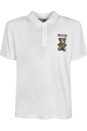 Moschino Tops, Heren, Wit, XL, Stijlvolle T-shirts en Polos
