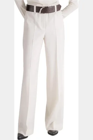 Incotex Broeken, Dames, , S, Katoen, Ivory Casual Broek