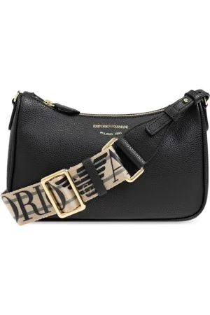 Emporio Armani Tassen, Dames, Zwart, ONE Size, Mini Baguette Crossbody Tas