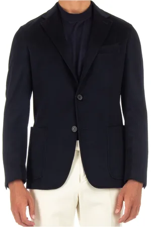 Ermenegildo Zegna Jassen, Heren, Blauw, L, Cashmere Oasis Jacket Blauw