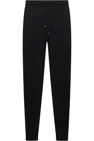 Brunello Cucinelli Broeken, Heren, Zwart, 2Xl, Katoen, Broek met elastische tailleband