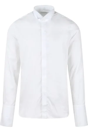 TAGLIATORE Overhemden, Heren, Wit, XL, Katoen, Klassiek Overhemd X1028 voor Pakken