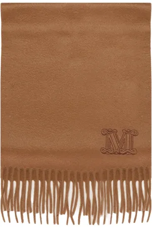 Max Mara Accessoires, Dames, Bruin, ONE Size, Bruine Cashmere Winter Sjaal