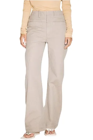 Entire Studios Broeken, Dames, Grijs, S, Katoen, Canvas Washed Broek