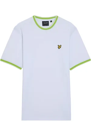 Lyle & Scott Tops, Heren, Groen, L, SS T-shirts Multi Tipped T-shirt