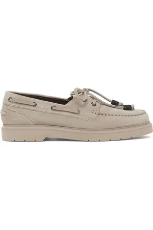 Brunello Cucinelli Schoenen, Dames, Grijs, 38 EU, Veterschoenen