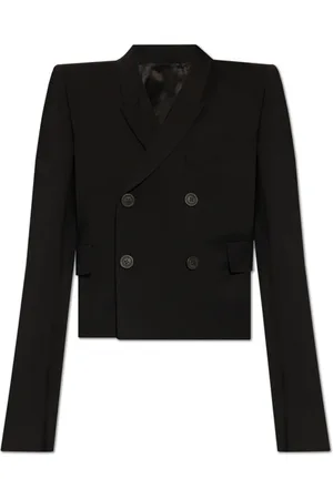 Rick Owens Jassen, Dames, Zwart, S, Wol, Neue wollen blazer