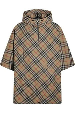 Burberry Jassen, Dames, , ONE Size, Sand Cady Cape