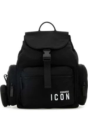 Dsquared2 Tassen, Dames, Zwart, ONE Size, Leer, Icon Rugzak