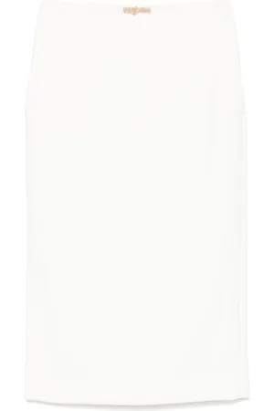 Elisabetta Franchi Rokken, Dames, Wit, L, Midi Rok