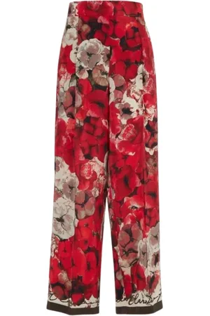 Carolina Herrera Broeken, Dames, Veelkleurig, L, Cropped Broek