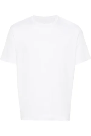 FEDELI Tops, Heren, Wit, 3Xl, Katoen, Wit Katoenen T-shirt met Ronde Hals