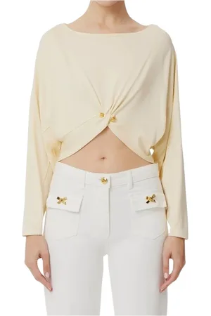 Elisabetta Franchi Tops, Dames, , M, Top met lange mouwen