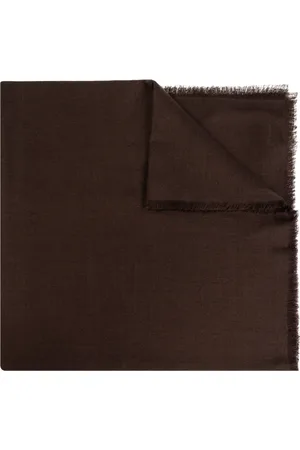Max Mara Accessoires, Dames, Bruin, ONE Size, Wol, Shawl `Curvone`
