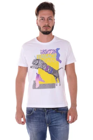 VERSACE Tops, Heren, Wit, S, Katoen, Sweatshirts