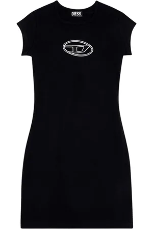 Diesel Kleedjes, Dames, Zwart, XS, Veelzijdige Alledaagse Jurk