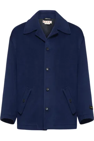 Marni Jassen, Heren, Blauw, L, Korte Single-Breasted Jas