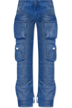 The Attico Jeans, Dames, Blauw, 2Xs, Katoen, Essie Long Cargo