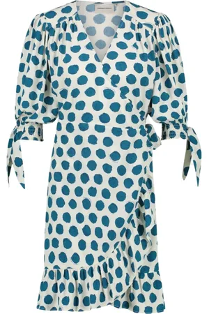 Fabienne Chapot Kleedjes, Dames, Blauw, XS, Channa Korte Jurk