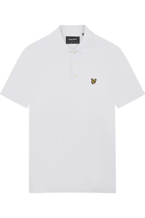 Lyle & Scott Tops, Heren, Wit, XL, Katoen, Plain Polo Shirt