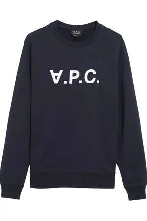 A.P.C. Sweatshirts & Hoodies, Heren, Blauw, S, Katoen, Biologisch Katoenen Sweatshirt Grand VPC