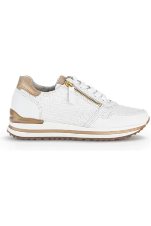 Gabor Schoenen, Dames, Wit, 38 1/2 EU, Leer, Vienna Sneaker