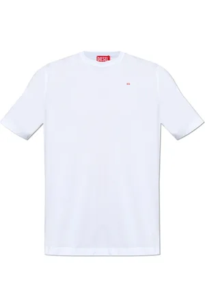 Diesel Tops, unisex, Wit, 2Xl, Katoen, T-Adjust-Microdiv T-Shirt