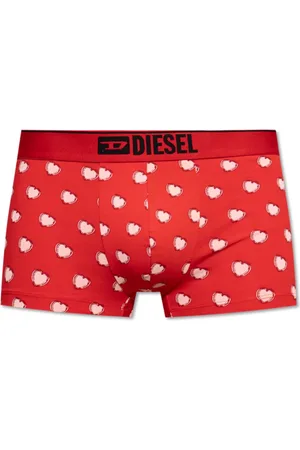 Diesel Ondergoed, Heren, Rood, S, Katoen, Boxers met Print
