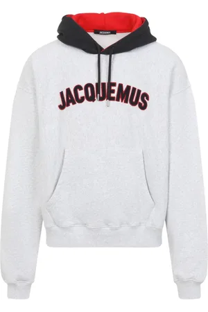 Jacquemus Sweatshirts & Hoodies, Heren, Grijs, L, Katoen, Grijze Sweatshirt Comfort Stijl Casual Chic