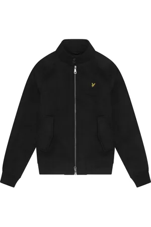 Lyle & Scott Jassen, Heren, Zwart, 2Xl, Wol, Double Face Wool Harrington Jacket
