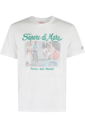 MC2 SAINT BARTH Tops, Heren, Wit, L, Katoen, Klassiek Katoenen T-Shirt Wit Korte Mouw