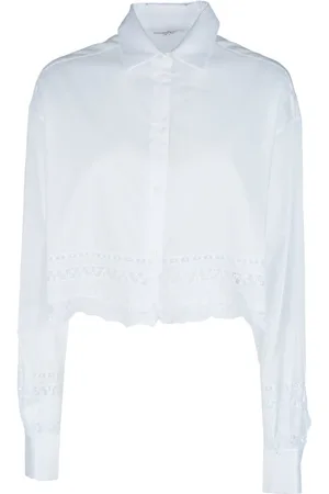 ERMANNO SCERVINO Blouses & Shirts, Dames, Wit, S, Katoen, Camicie