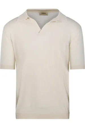 A PAPER KID Truien, Heren, , L, Katoen, Crème Polo Shirt
